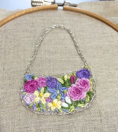 Miyuki S Diary 刺繍練習中